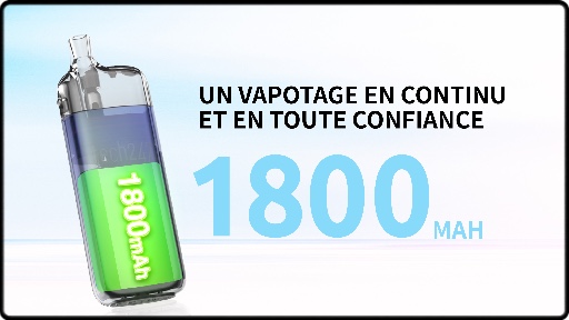 Une autonomie de 1800mAh